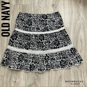 Old Navy Floral  Boho with Lace Skirt